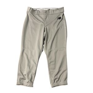 New Balance Adversary 2.0 Knicker Baseball Pants Boys Medium NWT Light Gray‎